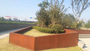 绿园耐候钢挡土墙